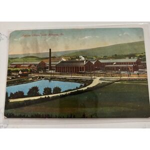 Vintage Juniata Shops Postcard Altoona PA Pennsylvania Railroad Robbins Bros
